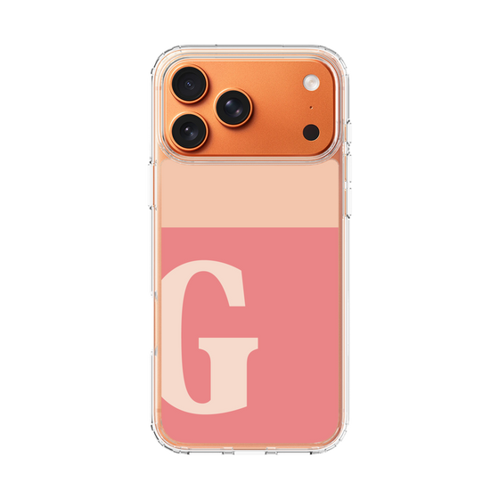 スリムプロテクションケース［ オリジナル - initial two tone - G pink ］