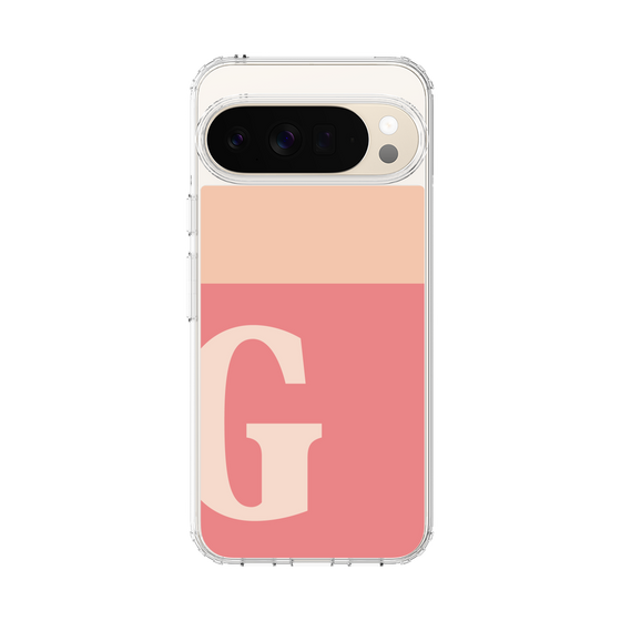 スリムプロテクションケース［ オリジナル - initial two tone - G pink ］