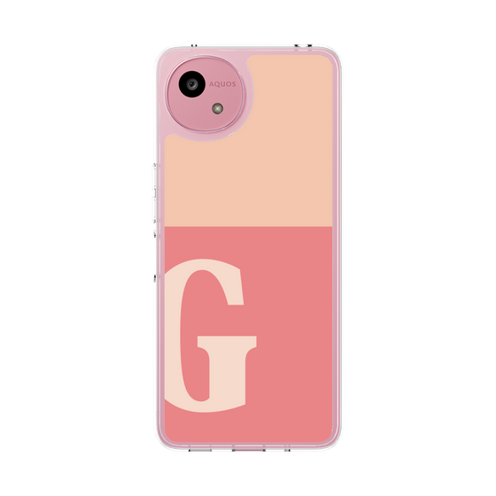 スリムプロテクションケース［ オリジナル - initial two tone - G pink ］