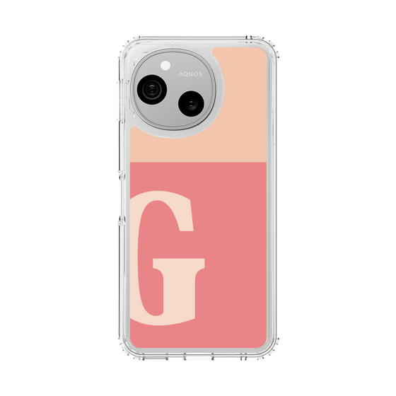 スリムプロテクションケース［ オリジナル - initial two tone - G pink ］