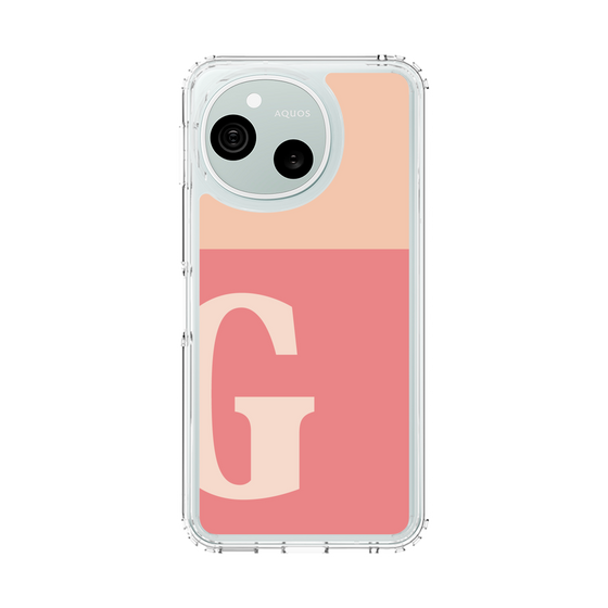 スリムプロテクションケース［ オリジナル - initial two tone - G pink ］