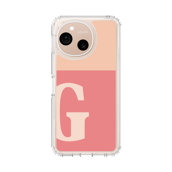 スリムプロテクションケース［ オリジナル - initial two tone - G pink ］