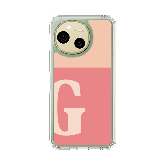 スリムプロテクションケース［ オリジナル - initial two tone - G pink ］