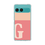 スリムプロテクションケース［ オリジナル - initial two tone - G pink ］