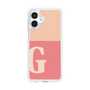 スリムプロテクションケース［ オリジナル - initial two tone - G pink ］