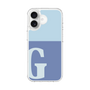 スリムプロテクションケース［ オリジナル - initial two tone - G blue ］