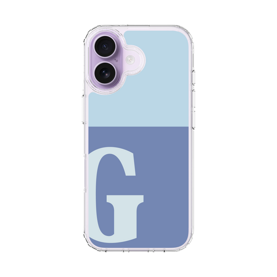 スリムプロテクションケース［ オリジナル - initial two tone - G blue ］