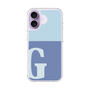 スリムプロテクションケース［ オリジナル - initial two tone - G blue ］