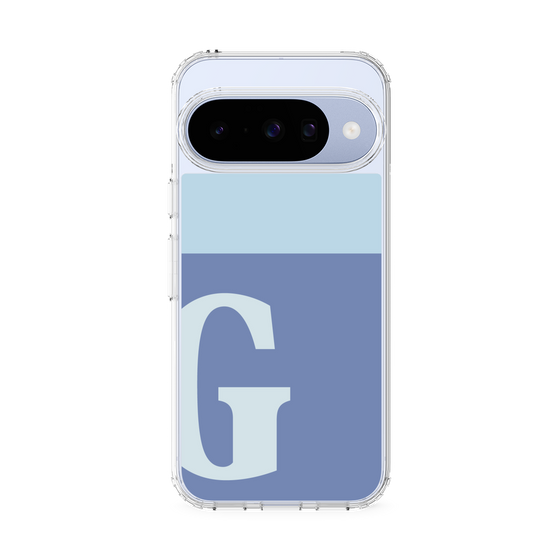 スリムプロテクションケース［ オリジナル - initial two tone - G blue ］