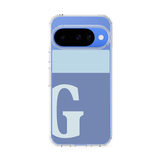スリムプロテクションケース［ オリジナル - initial two tone - G blue ］