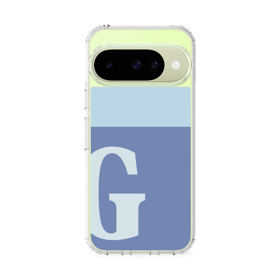 スリムプロテクションケース［ オリジナル - initial two tone - G blue ］