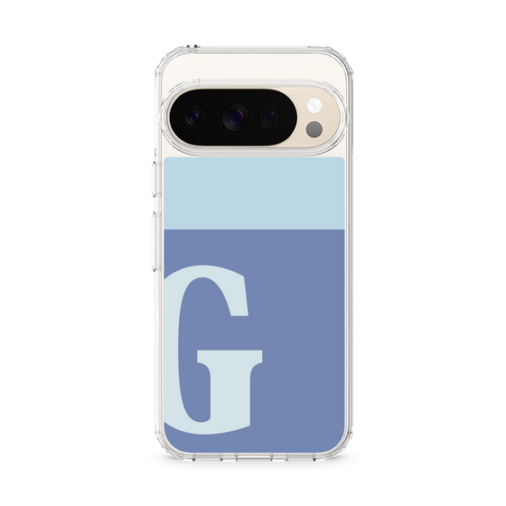 スリムプロテクションケース［ オリジナル - initial two tone - G blue ］