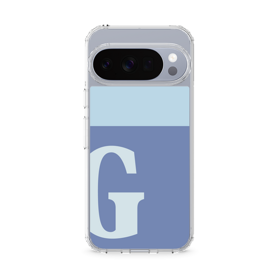 スリムプロテクションケース［ オリジナル - initial two tone - G blue ］