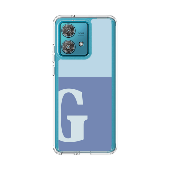 スリムプロテクションケース［ オリジナル - initial two tone - G blue ］