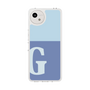スリムプロテクションケース［ オリジナル - initial two tone - G blue ］