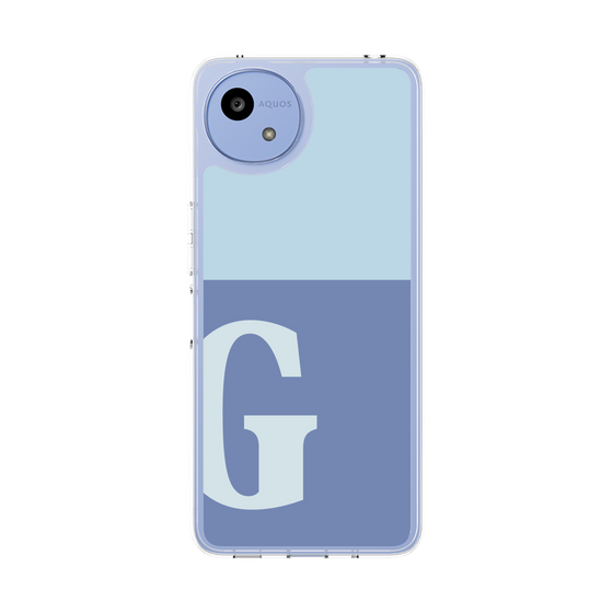 スリムプロテクションケース［ オリジナル - initial two tone - G blue ］