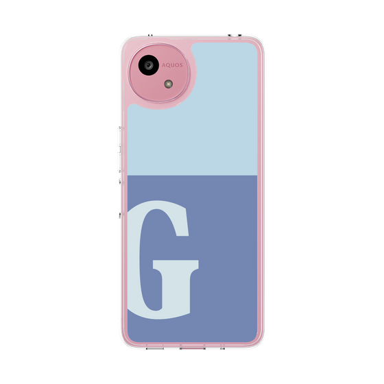 スリムプロテクションケース［ オリジナル - initial two tone - G blue ］
