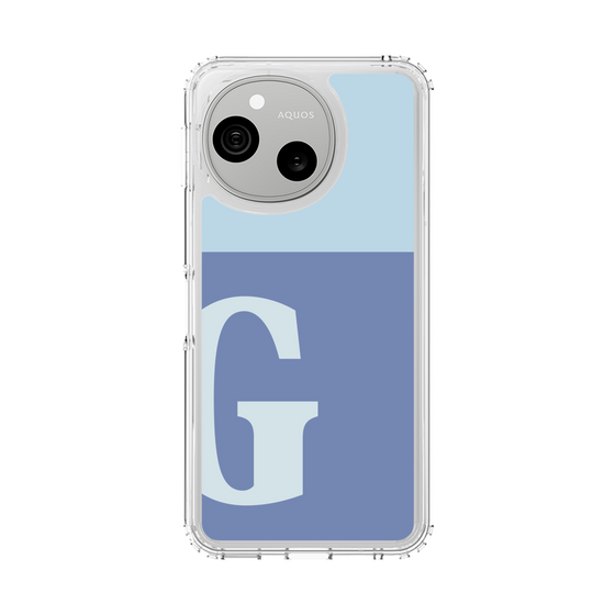 スリムプロテクションケース［ オリジナル - initial two tone - G blue ］