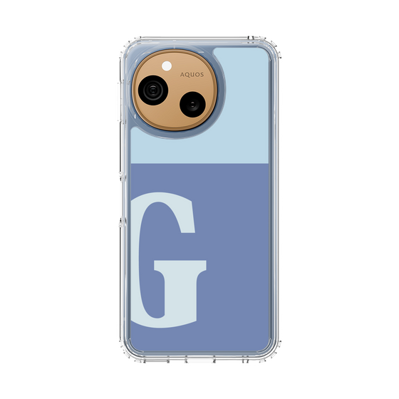 スリムプロテクションケース［ オリジナル - initial two tone - G blue ］