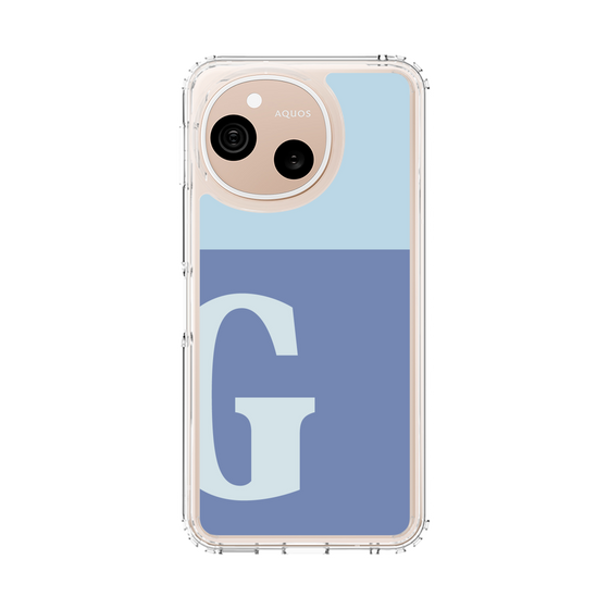 スリムプロテクションケース［ オリジナル - initial two tone - G blue ］