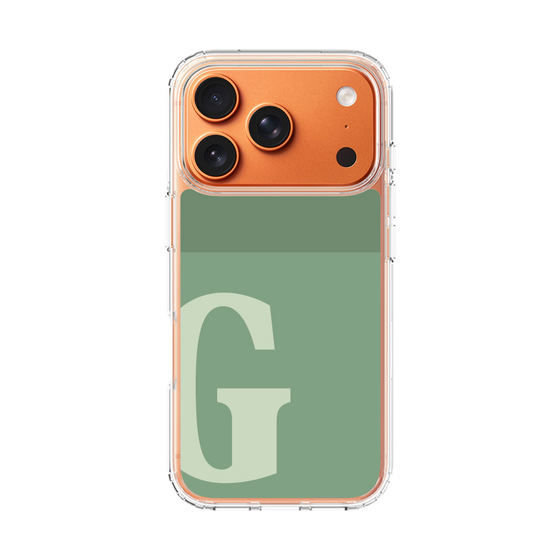 スリムプロテクションケース［ オリジナル - initial two tone - G green ］