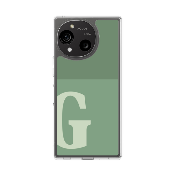 スリムプロテクションケース［ オリジナル - initial two tone - G green ］