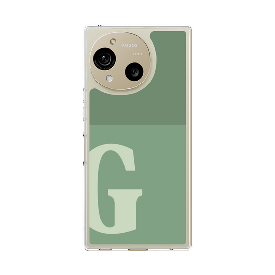 スリムプロテクションケース［ オリジナル - initial two tone - G green ］