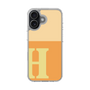 スリムプロテクションケース［ オリジナル - initial two tone - H orange ］