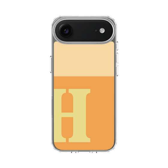 スリムプロテクションケース［ オリジナル - initial two tone - H orange ］