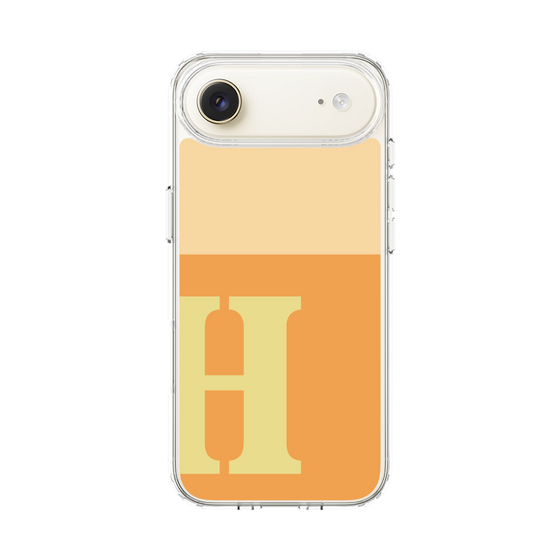 スリムプロテクションケース［ オリジナル - initial two tone - H orange ］