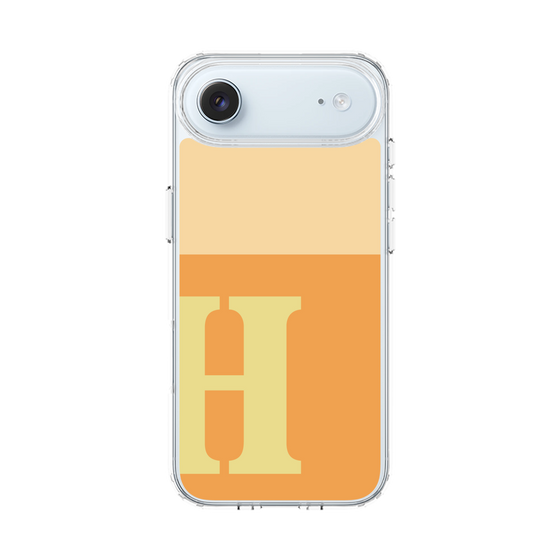 スリムプロテクションケース［ オリジナル - initial two tone - H orange ］