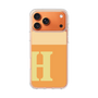 スリムプロテクションケース［ オリジナル - initial two tone - H orange ］