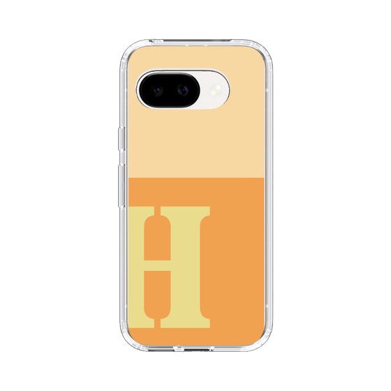 スリムプロテクションケース［ オリジナル - initial two tone - H orange ］