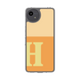 スリムプロテクションケース［ オリジナル - initial two tone - H orange ］