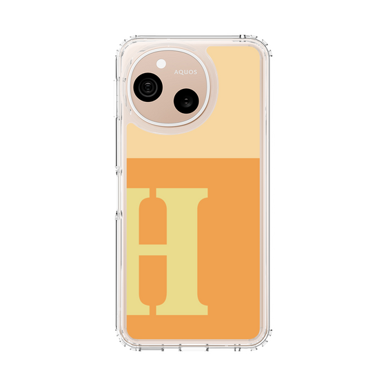 スリムプロテクションケース［ オリジナル - initial two tone - H orange ］