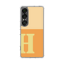 スリムプロテクションケース［ オリジナル - initial two tone - H orange ］