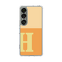 スリムプロテクションケース［ オリジナル - initial two tone - H orange ］