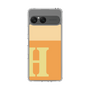 スリムプロテクションケース［ オリジナル - initial two tone - H orange ］