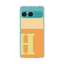 スリムプロテクションケース［ オリジナル - initial two tone - H orange ］