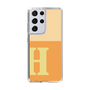 スリムプロテクションケース［ オリジナル - initial two tone - H orange ］