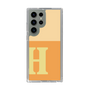 スリムプロテクションケース［ オリジナル - initial two tone - H orange ］