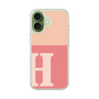 スリムプロテクションケース［ オリジナル - initial two tone - H pink ］