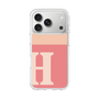 スリムプロテクションケース［ オリジナル - initial two tone - H pink ］