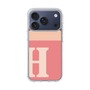スリムプロテクションケース［ オリジナル - initial two tone - H pink ］