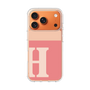 スリムプロテクションケース［ オリジナル - initial two tone - H pink ］