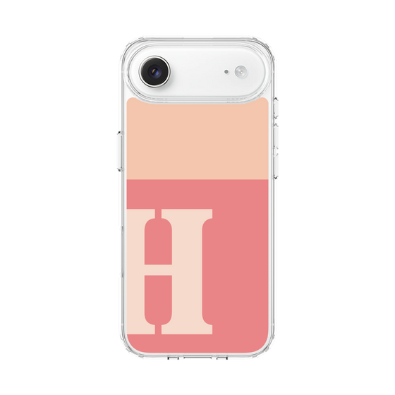 スリムプロテクションケース［ オリジナル - initial two tone - H pink ］