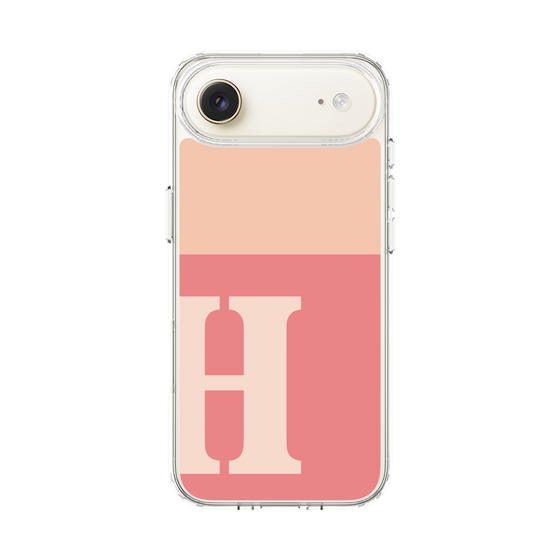 スリムプロテクションケース［ オリジナル - initial two tone - H pink ］