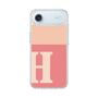 スリムプロテクションケース［ オリジナル - initial two tone - H pink ］