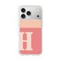 スリムプロテクションケース［ オリジナル - initial two tone - H pink ］