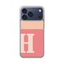 スリムプロテクションケース［ オリジナル - initial two tone - H pink ］
